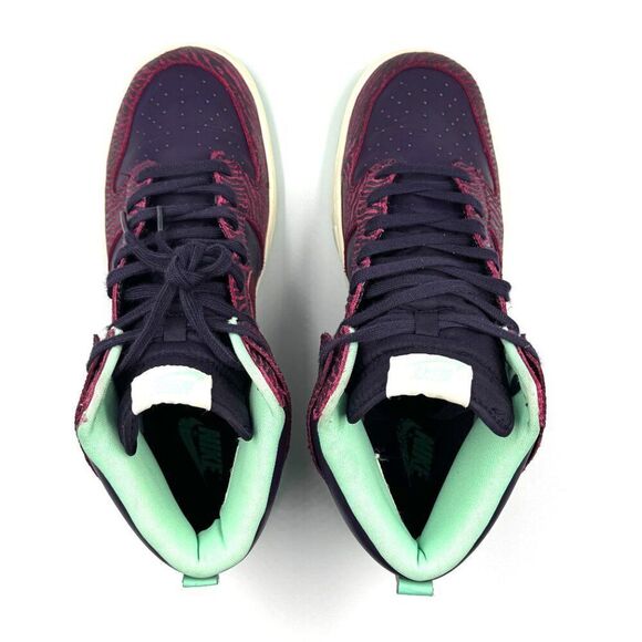 Wmns Nike Dunk Hi Skinny Print 'Purple Dynasty' - Picture 2 of 10
